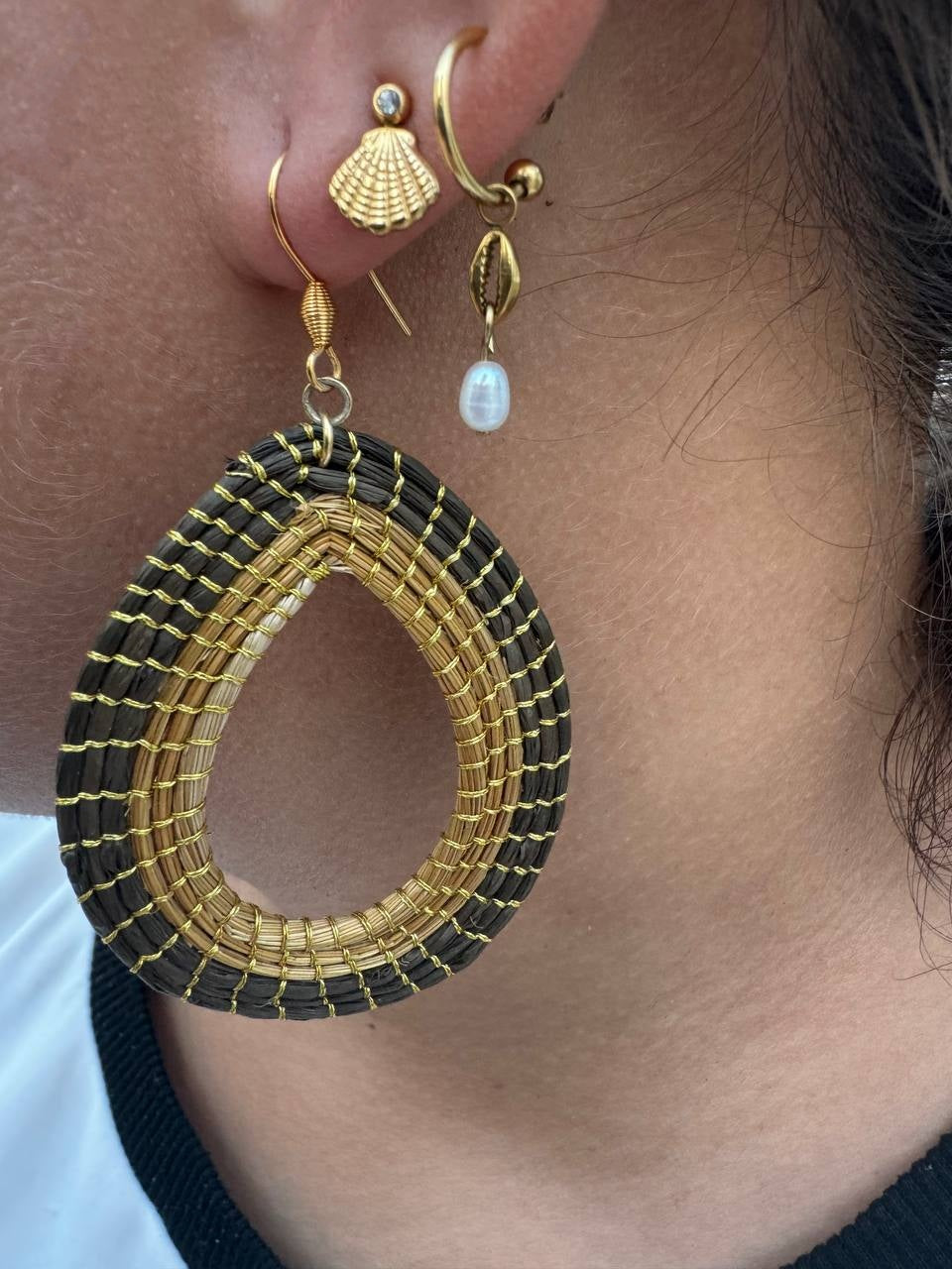 Orecchini "goccia colorata - grande"