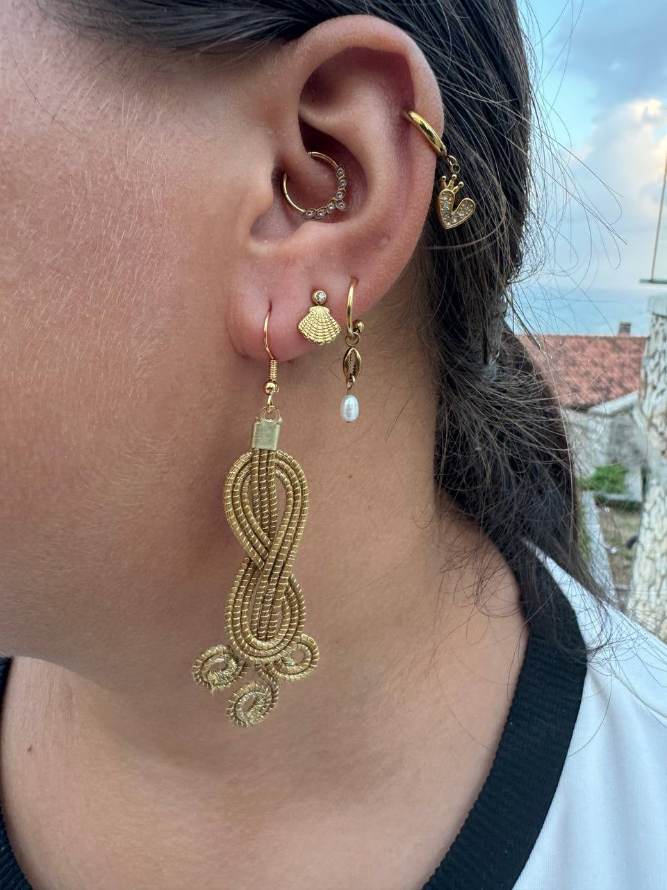 Orecchini "finto polipo"